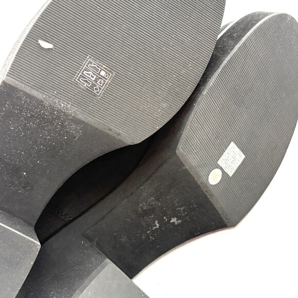 Eileen Fisher Knit Nubuck Leather Platform Ankle Booties 8.5 Black NWOT Boots - Picture 3 of 6